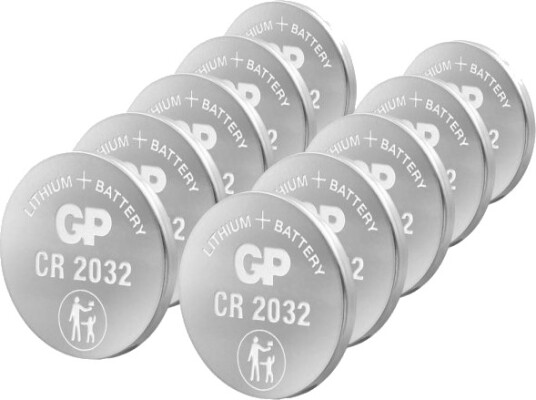 GP CR2032 Litium Knappcellebatteri 10-pack GP CR2032 Litium Knappcellebatteri 10-pack