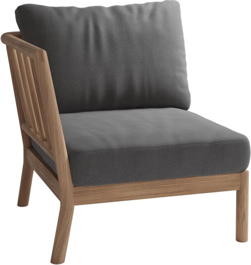Fritz Hansen Tradition End Module Charcoal Teak Fsc 100% Utendørs Sofaer Povl B. Eskildsen Fritz Hansen Tradition End Module Charcoal Teak Fsc 100% Utendørs Sofaer Povl B. Eskildsen