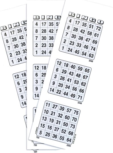 Bingobrikker Hvit - 100-pakning Bingobrikker Hvit - 100-pakning