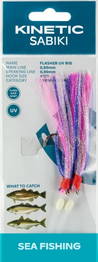 Kinetic Sabiki Flasher Uv #7/0