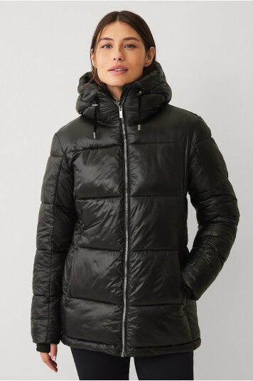 Áhkká Jakke Gold Warm Jacket Shiny Svart