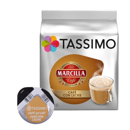 Tassimo Marcilla Café Con Leche til Tassimo. 16 kapsler Tassimo Marcilla Café Con Leche til Tassimo. 16 kapsler