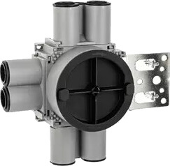 SG Veggboks Enkel 21-36mm 8-løp Stender Grå SG Veggboks Enkel 21-36mm 8-løp Stender Grå