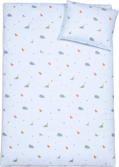 BrandMac Bed Linen "By Mats" Mini Dino 70X100 40X45 Cm Blue 70X10040X45CM
