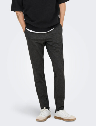 ONLY & SONS Onsmark Slim Check 020960 Pant Noos - Brown - 30 x 34