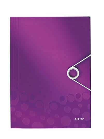 Leitz Strikkmappe WOW PP A4 Lilla Leitz Strikkmappe WOW PP A4 Lilla