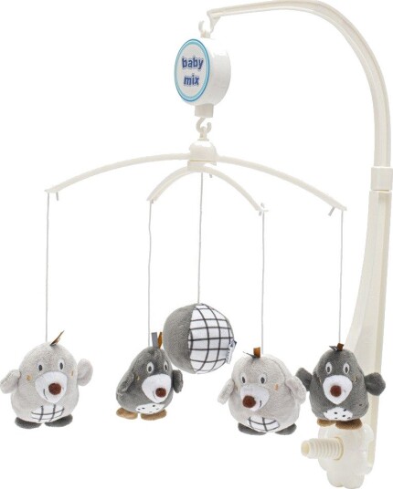 Baby Mix Spilledåse Med Muldvarp 12 cm Grå