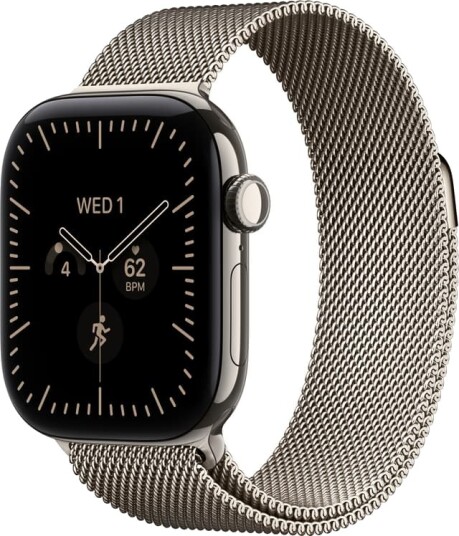 Apple Watch Series 12 42mm CEL (naturlig titan/naturlig Milanese Loop)