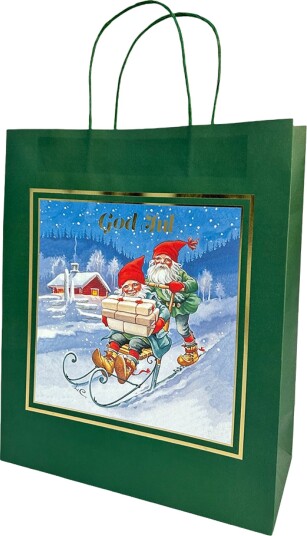 Hedlundgruppen Gavepose Nisser God Jul Grønn 57097502
