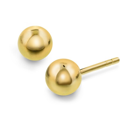 Pan Jewelry, Øredobber i 585 gult gull kule