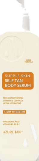 Azure Tan Supple Skin Body Tanning Serum   Light/Medium Flerfarget ONE SIZE