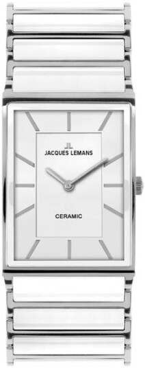 Jacques Lemans Dameklokke 1 1594E York Hvit/Keramik
