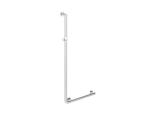 HEWI dusjstang/støttehåndtak 1250x450 mm krom/antrasittgrå