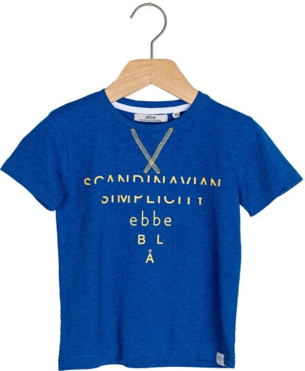 Ebbe Gologo T-Skjorte Royal Blue Melange 104 Ebbe Gologo T-Skjorte Royal Blue Melange 104