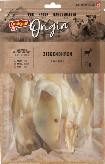 Delibest Origin Geiteører 4 X 80 G