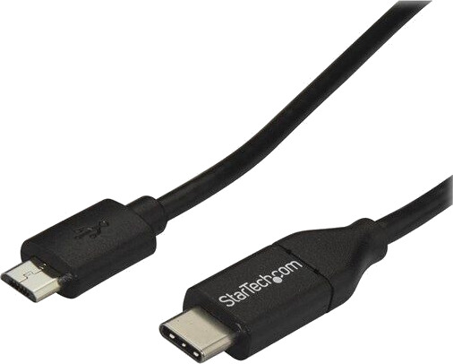 StarTech USB-C til Micro-USB kabel 2m - USB 2.0, Svart
