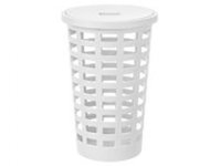 Multi Vasketøjskurv rund Ø46,2xH63,2cm 54ltr PP med låg hvid,stk