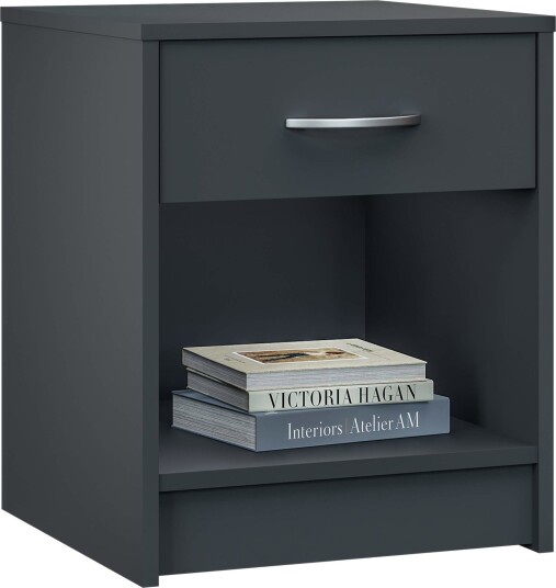 Nattbord antrasitt 50x40x35cm – Oppbevaring slitesterkt