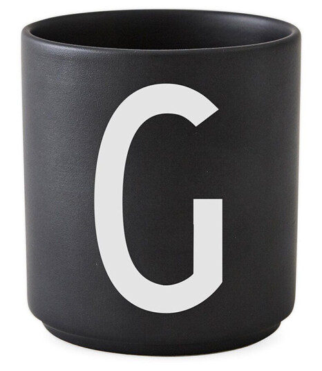 Design Letters kopp svart G