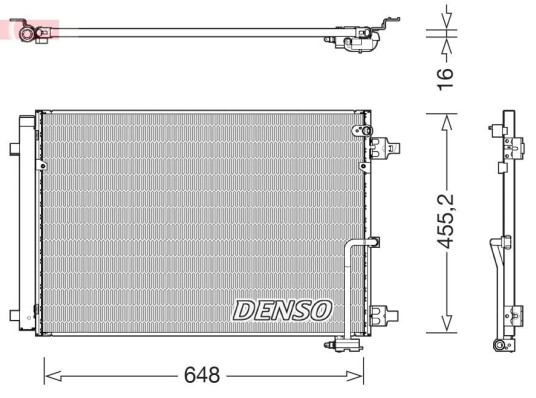 Kondensator DENSO DCN02045 Kondensator DENSO DCN02045