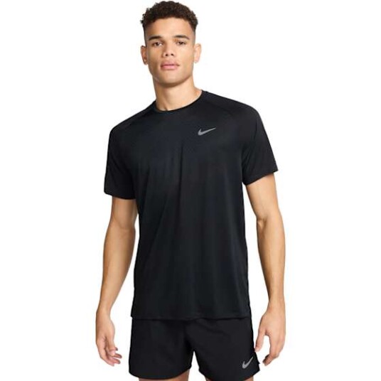 Nike Dri FIT ADV Stride Top Herre Black/Reflective Silver M