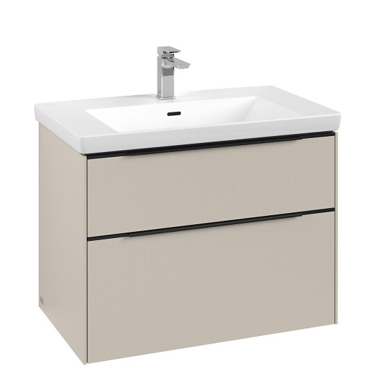 Villeroy & Boch Subway 3.0 Servantskap m/2 skuffer 772x576x478 mm Lys Grå Matt