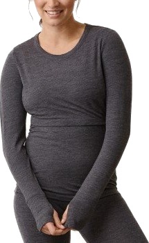 Boob Merino Wool Long Sleeve Top M?rkgr? merinoull Medium Dame