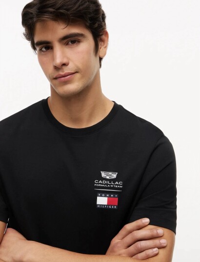 Tommy Hilfiger Th X Cf1 Logo Tee   Grey   M