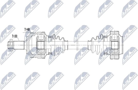 NTY NPW BM 225 Drivaksel