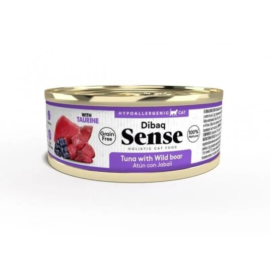 Dibaq Sense Grain Free Tunfisk og Villsvin Våtfôr til Katt 70 g Dibaq Sense Grain Free Tunfisk og Villsvin Våtfôr til Katt 70 g