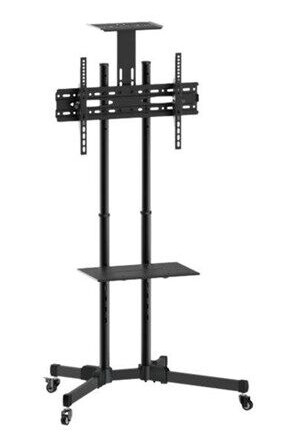Techly Veggfeste for TV 37"-70" Justerbart Svart 65 kg