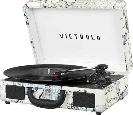 Victrola VSC-550BT Vintage Map Print Platespiller