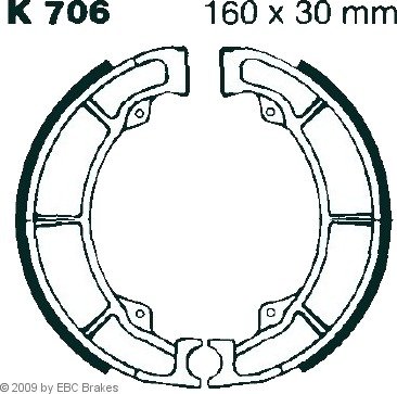 Bremsesko sett EBC Brakes K706