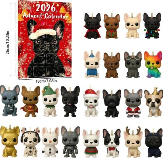 2026 Julekalender Blind Box: Kjæledyrhund Sjarm Blind Box   Julekalender