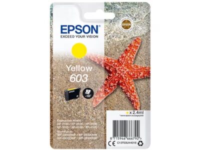 Epson 603 - yellow - original - ink cartridge - Blekkpatron Yellow Epson 603 - yellow - original - ink cartridge - Blekkpatron Yellow