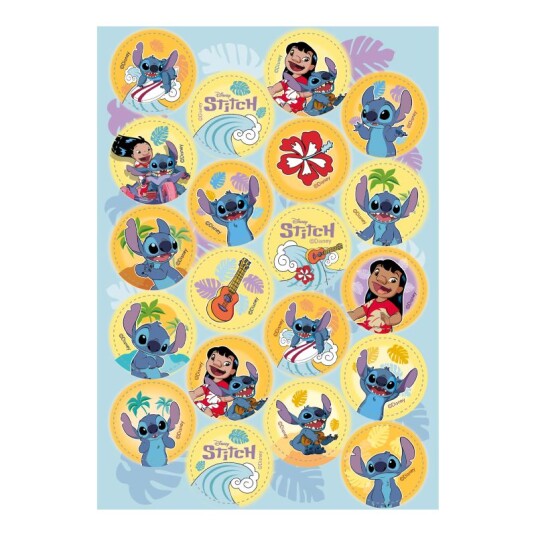 Spiselige Cupcakebilder – Lilo & Stitch Ø3.4cm Pk/20 Spiselige Cupcakebilder – Lilo & Stitch Ø3.4cm Pk/20