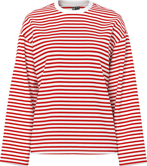 Pieces Sadie Long Sleeve Top Rød XL Pieces Sadie Long Sleeve Top Rød XL