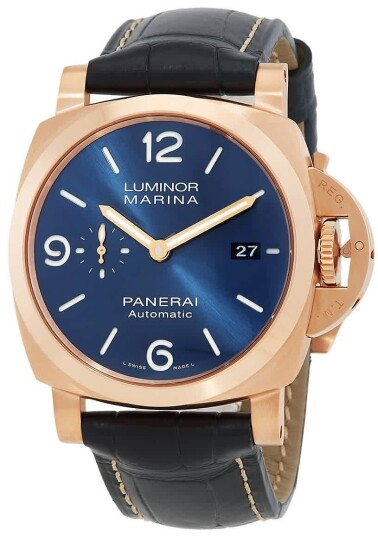 Panerai Herreklokke PAM01112 Luminor Blå/Lær Ø44 mm