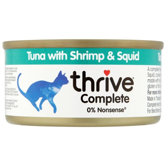Thrive Complete 6 X 75 G Tunfisk Med Reker & Blekksprut