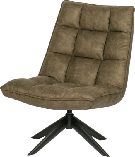 Woood Jouke Loungestol m. dreiefot - Cognac Kunstlær Unoliving 1700105-01-0 1610468-01-0 Woood Jouke Loungestol m. dreiefot - Cognac Kunstlær Unoliving 1700105-01-0 1610468-01-0