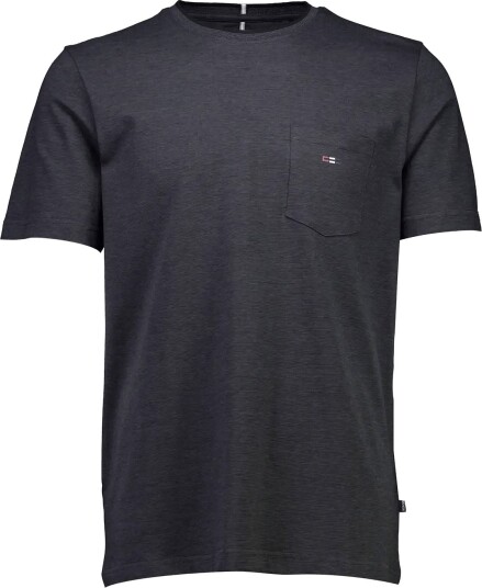 Bison Mini Striped O Neck Tee With Print S/S CHARCOAL XL Bison Mini Striped O Neck Tee With Print S/S CHARCOAL XL