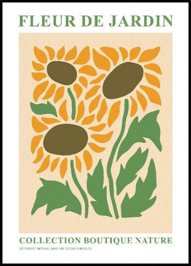 Natural Elegance: Fleur de Jardin Botanique v3 Plakat Plakat / 70x100cm