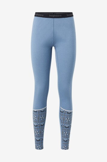 Bagheera - Longs Merino Dalecarlian Lt Pants W - Blå