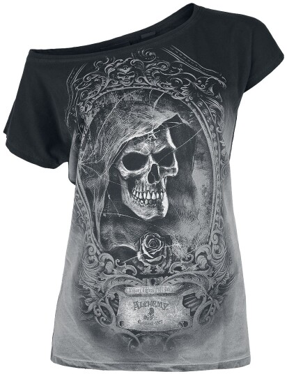 Alchemy England T-skjorte Saint Levantius S til 4XL Damer grå Alchemy England T-skjorte Saint Levantius S til 4XL Damer grå