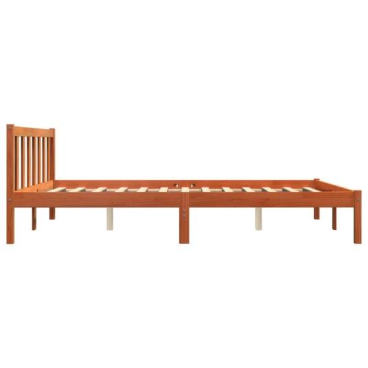 vidaXL Sengeramme brun 150x200 cm heltre furu 8721012406292