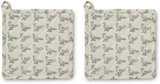 Boel & Jan Stina gryteklut 20x20 cm 2 pack Beige