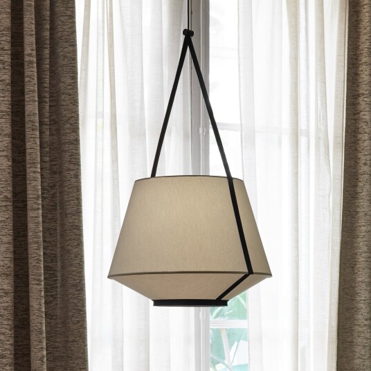Carrie pendellampe S Olive – Forestier Carrie S   Stue   Design   Stoff / Tekstil   Med en lyskilde