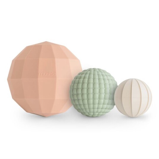 Mushie Blush Nesting Spheres Sensory Leketøy