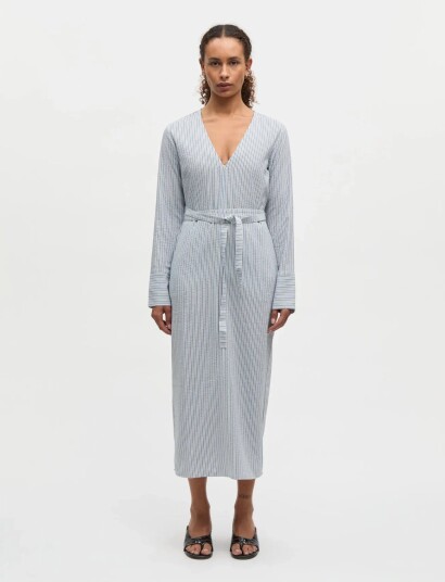 Mads Nørgaard Soft Crease Oda Dress Blue 38