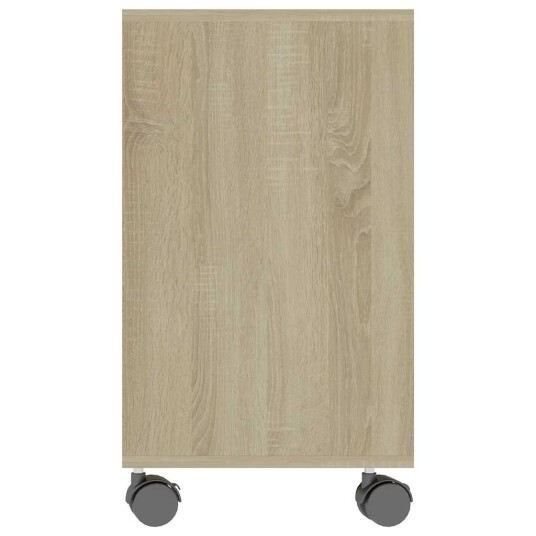 vidaXL Sidebord sonoma eik 70x35x55 cm konstruert tre